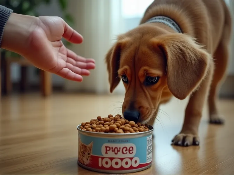 can dogs die from eating cat food