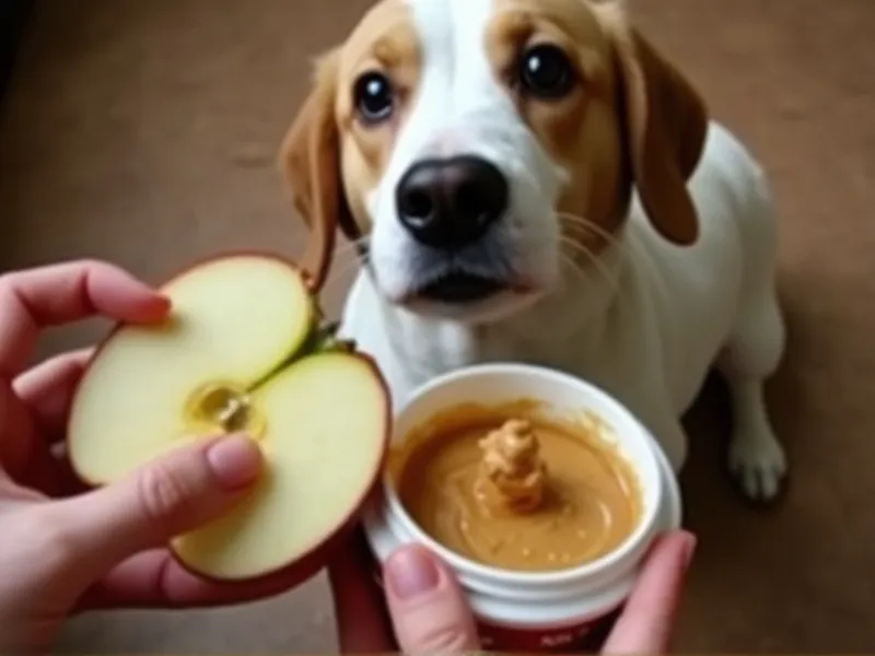 can dogs eat apples and peanut butter