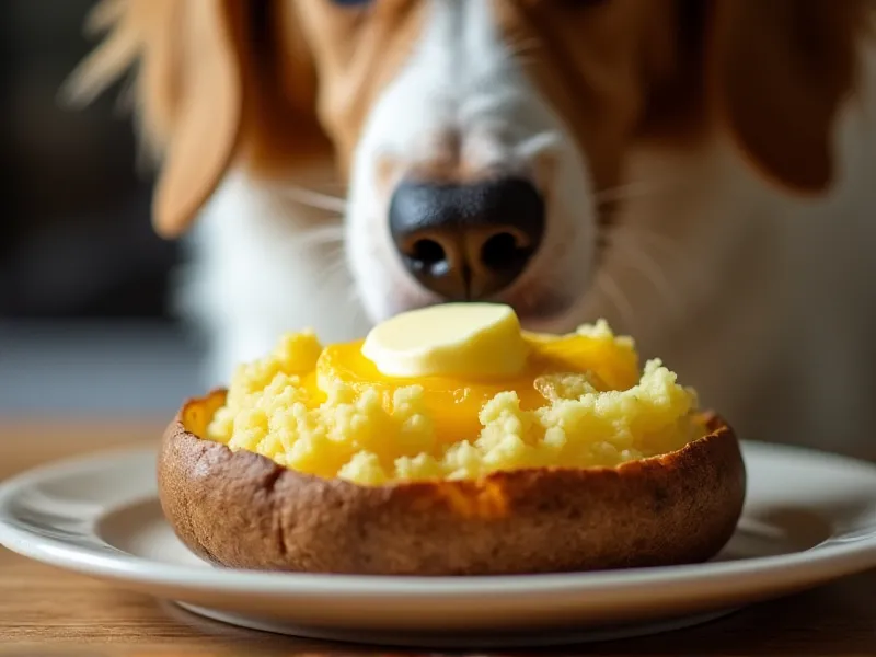 can dogs eat baked potatoes with butter