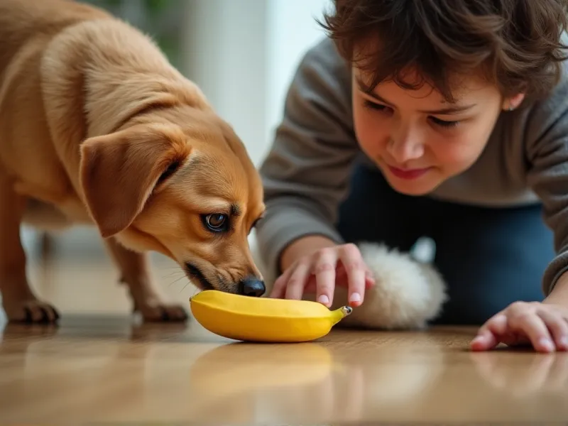 can dogs eat banana skins