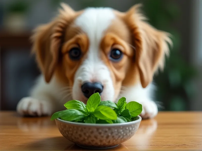 can dogs eat basil leaves