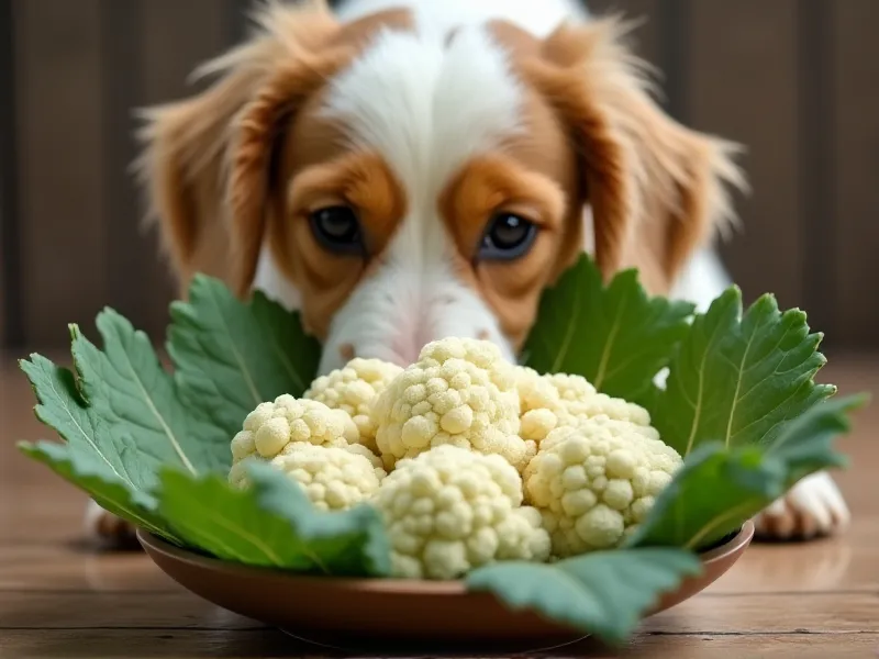 can dogs eat cauliflower leaves