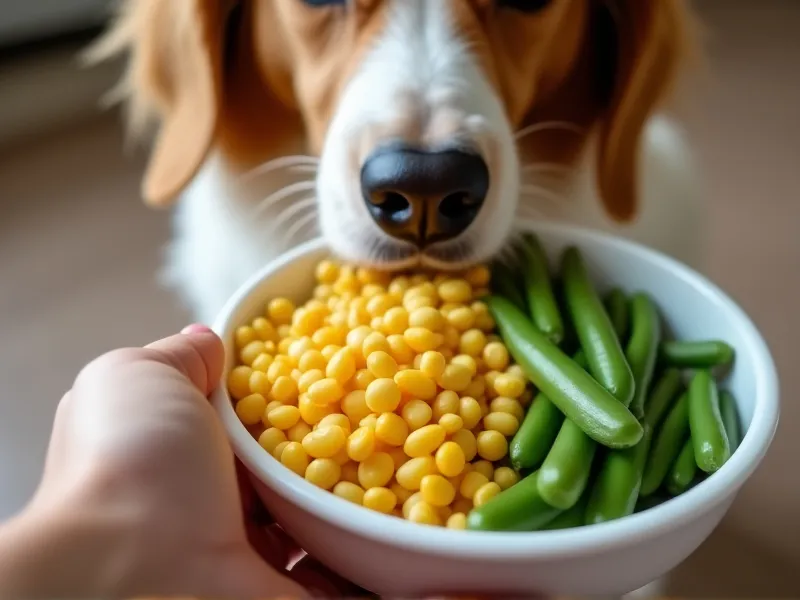 can dogs eat corn and green beans