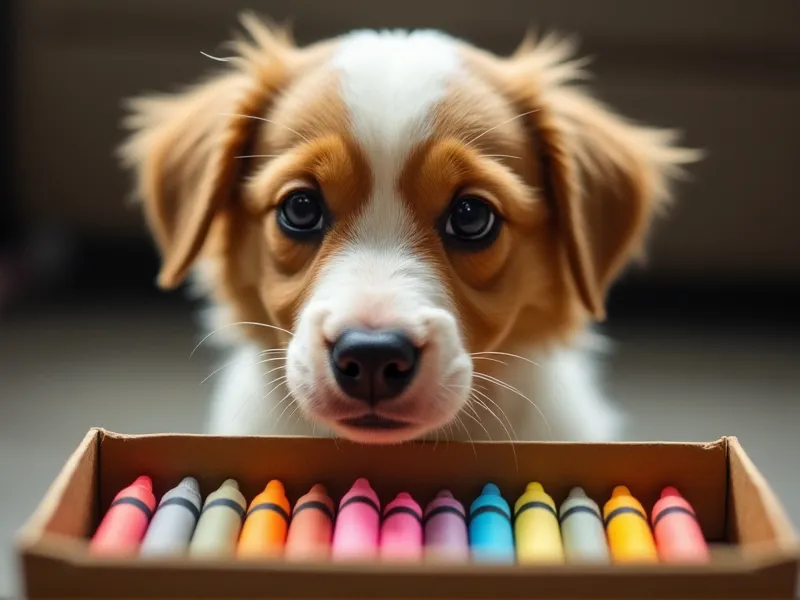 can dogs eat crayons