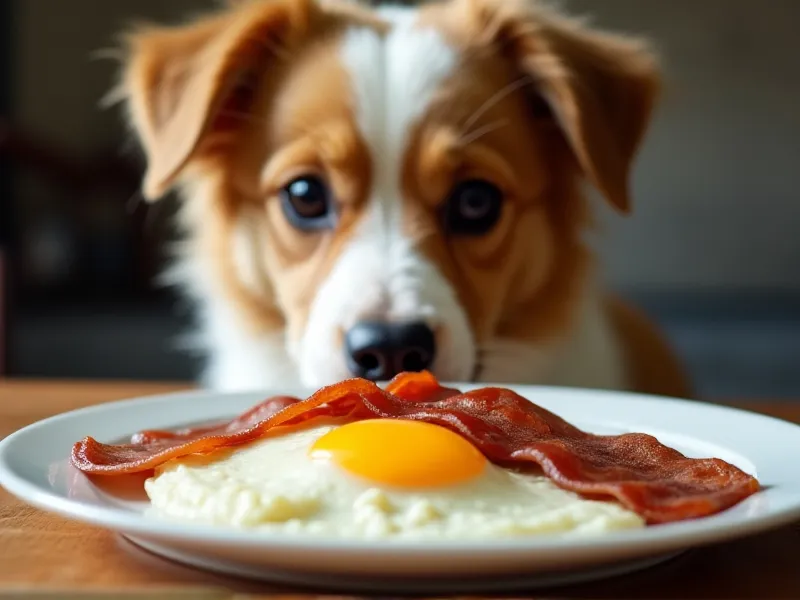 can dogs eat eggs and bacon