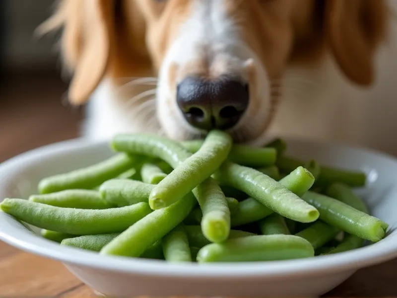 can dogs eat frozen green beans
