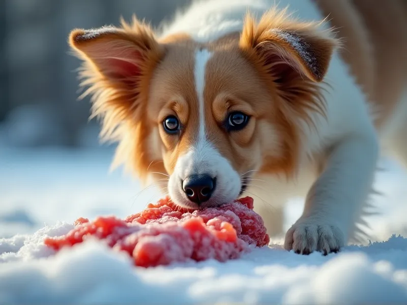 can dogs eat frozen meat