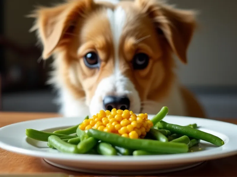 can dogs eat green beans and corn