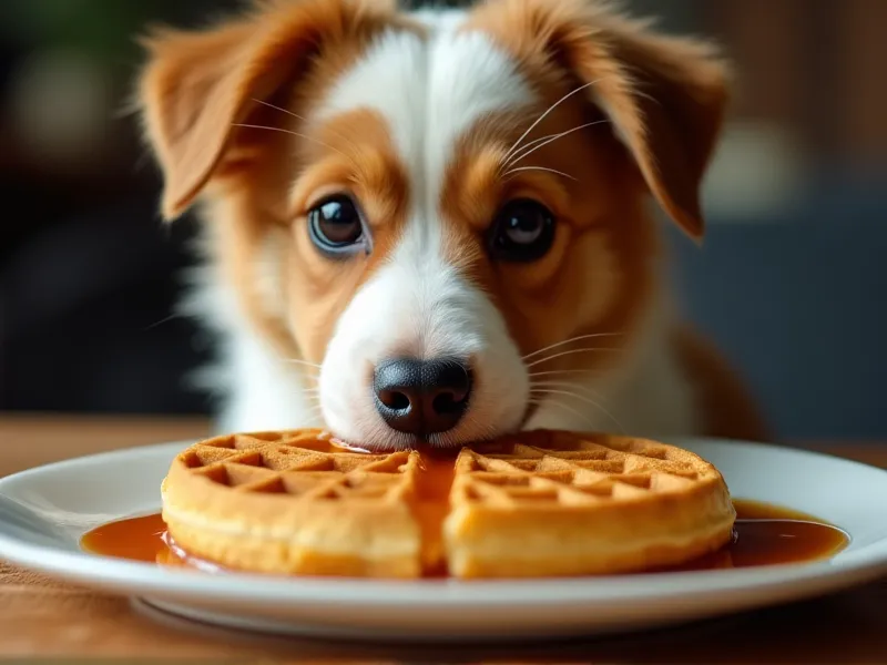 can dogs eat waffles with syrup