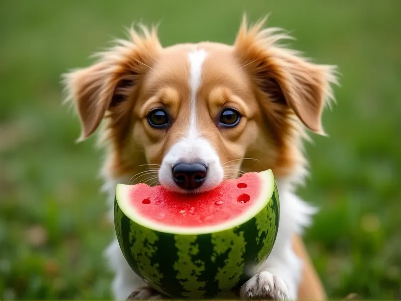 can dogs eat green part of watermelon